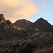 Von links nach rechts: Cerro Sachaucho, Cerro Artiza, Condormatzi, Cerro Padre Urcu. 