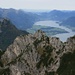 Blick zum Wolfgangsee, links der <a href="http://www.hikr.org/tour/post6970.html"><strong>Sparber</strong></a>