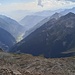 Blick vom Monte Giove ins Val Formazza, das streckenweise ziemlich schmal ist.