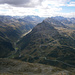 Blick in die Silvretta, rechts im Hintergrund Großer Litzner und Großes Seehorn