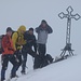 Auf dem Gipfel im dichten Schneetreiben
(c) Adolf