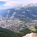 ... zu dessen fantastischer Aussichtskanzel;
ca. 1300 Meter unter uns ist atemberaubend die Stadt Chur zu erblicken