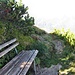 Hier war der alte Zustieg zum Klettersteig der Elfer Nordwand.