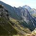 Rückblick vom Col du Passet auf unseren Aufstiegsweg