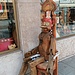 Pinochio vor einem Geschäft in Longarone