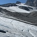 Die Einsturzlöcher am ersten Gletschertei