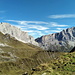 Girenfürggli: Blick zurück in die Rätikon-Gipfel