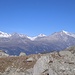 Schöner Blick zu Größen der Berner Alpen