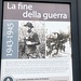Infotafel beim Rifugio San Jorio über die Bedeutung des Passes für italienische Partisanen im Zwieten Weltkrieg. 
