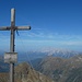 Gipfelkreuz Waldhorn, heute mit Eintrag ins Gipfelbuch.