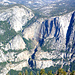 Blick vom Gipfel zu den Yosemite Falls