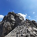 Beginn der Kletterei an der Hochfrottspitze