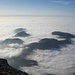 "Inseln" im Nebelmeer westlich der Schwägalp