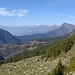 Panorama dal Col Ranzola verso il Col de Joux e la valle principale.