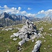 Gipfelsteinmann mit top Karwendelpanorama