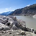 Die Überreste der Gletscher-Abdeckung