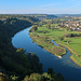 Aussicht vom Blauen Turm in Bad Wimpfen, mit Neckar