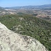 Dalla cima, panorama verso Berchidda (in alto a sinistra) e le zone verso Monti.