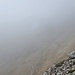 Rückblick zum Felsentor - vom Nebel verschlungen