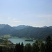 oben dann schöne Blicke zum See und den Bergen südlich davon