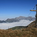 Gipfelkreuz des Nägeliberg zusammen mit dem Alpstein