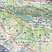 CN online, con in verde il percorso tra l'Alpe Ridéigra e la sella 2051 m