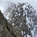 Abstieg vom Schneebigen Nock – obere versicherte Stelle im Abstieg<br />