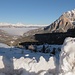 Schneemauern am Rifugio Valparola