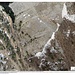 Im Luftbild des südlichen Ausläufers des Gonzen erkennt man anhand der Schatten und Schneeflecken sehr gut den genauen Standort des Abliswerk und der Grube III. 