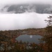 Lago e nebbia che avvolge la Verzasca
