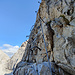 Ein leichter Klettersteig führt hinauf zum Passo di Farangole