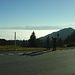 zum Start an der Postautostation ein Blick aufs Nebelmeer