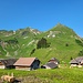 auf Mittlist Alp wird auch Arnihaaggen ersichtlich;
unser Schlussabstieg zur Alp verläuft im Einschnitt unterhalb des Arnihaaggen' (links vom Wäldchen)