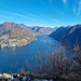 Ausblick vom Belvedere 822m in Richtung von Porlezza, Italia