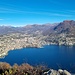 Ausblick vom Belvedere 822m auf die Agglomeration von Lugano