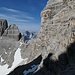 In der Aufstiegsrinne im Rückblick.