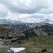In der Nähe der Mitterscharte, Blick zum Abstiegsweg.