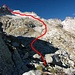 Das ist die ungefaehre Normalroute. Weglos von ca. 2400m bis zum Gipfel. Die Route ist nicht sehr steil oder ausgesetzt.
