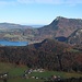Im Norden erhebt sich der Schober über dem Fuschlsee.