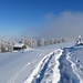 so, nun ist es geschafft, der Rorschacherberg (Gipfel) ist erreicht, es wären schönste Skiverhältnise bei 50 cm Pulverschnee.