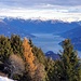 Nord del lago, da Bellagio (la punta al centro della foto) in sù