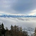 Berner Alpen über dem Nebel