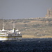 Blick von Malta hinüber nach Gozo, der zweitgrößten Insel des Archipels.
