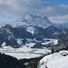 An der Heisenalm hat man einen tollen Blick über die Obingalm zum Kaisergebirge.
