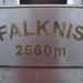 Die Tafel auf dem Gipfelkreuz des Falknis 2562m