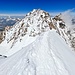 Gipfelgrat der Zumsteinspitze mit Blick zur Dufourspitze.