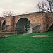 Die Bartenwetzerbrücke von 1595/1596, die in Melsungen die Fulda überquert (Aufnahme vom Fr. 03.04.1998)