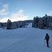 Viel Schnee hatte es in Rickatschwende noch nicht, aber auch zum Skifahren reicht es, um an der Bödelestraße zu starten und wieder bis dorthin abzufahren.