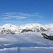 Blick über`s Lechquellengebirge bis zum Arlberg.......