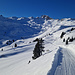 Richtung Alp Furtsch, Winterwanderweg
